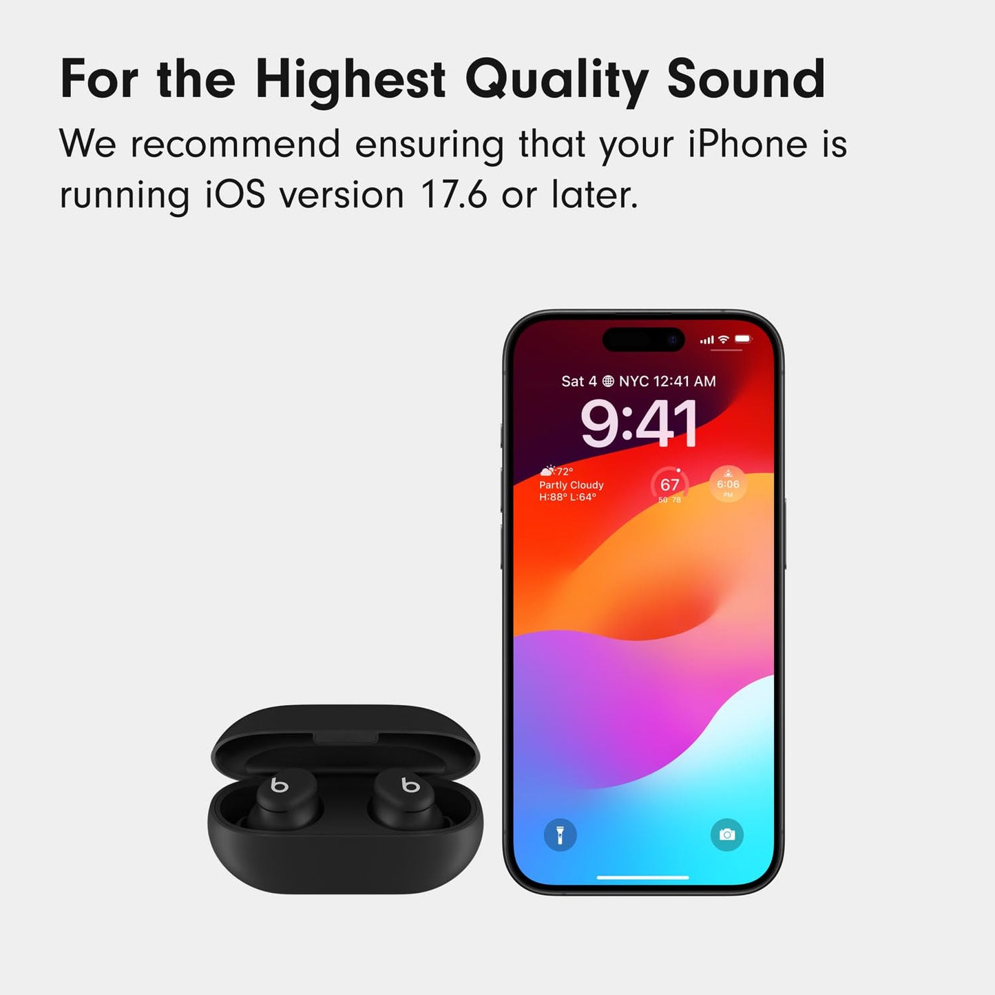 Beats Solo Buds - Wireless Bluetooth Earbuds | 18 Hours of Battery Life | Apple & Android Compatibility | Built-in Microphone - Transparent Red