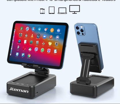 Cell Phone Stand with Wireless Bluetooth Speaker and Anti-Slip Base HD Surround Sound Perfect for Home and Outdoors with Bluetooth Speaker for Desk Compatible with iPhone/ipad/Samsung Galaxy